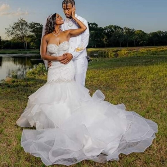 My Beautiful Wedding Dress!!! ALL COMMUNICATION WILL BE THROUGH POSHMARK!